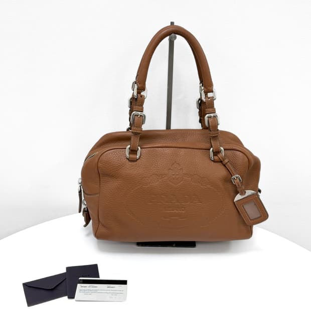 프라다 비텔로 다이노 로고 토트백 BR3091