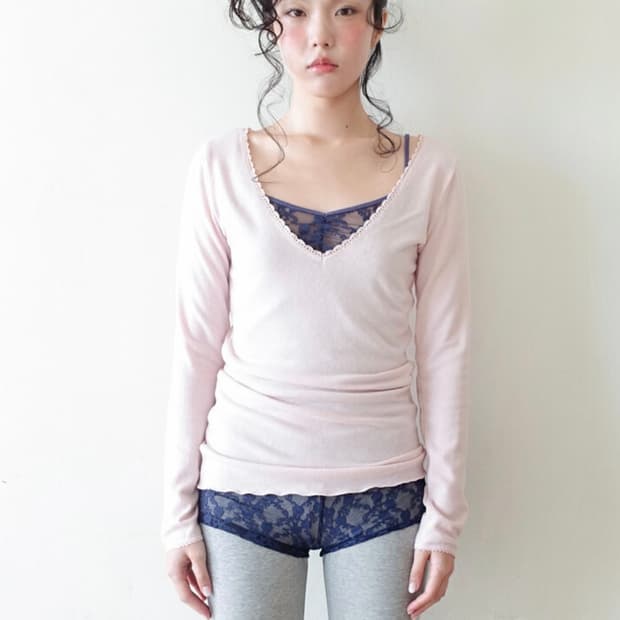 샵페어리  iris long top (pink)