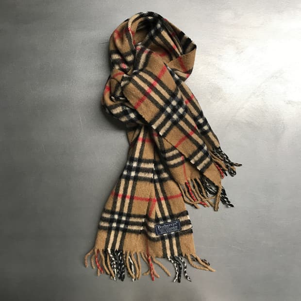 버버리 정품 캐시미어 머플러 베이지