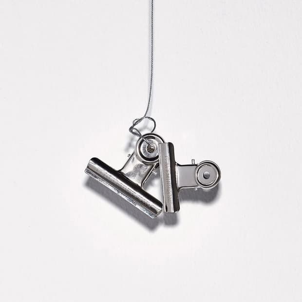 피마원 초판 불독클립 실버