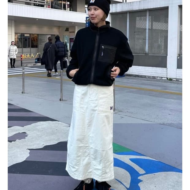 니들스 needles 퍼티그 스커트 1사이즈 새상품 