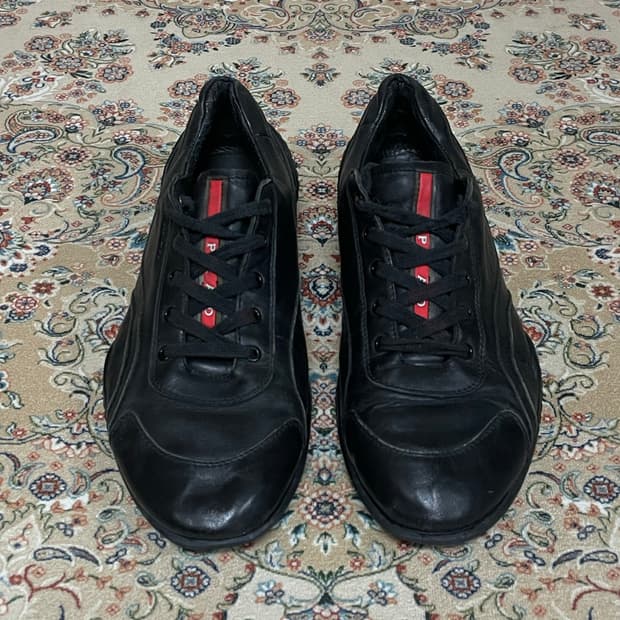 00s 프라다스포츠 아카이브 레더 스니커즈 270mm