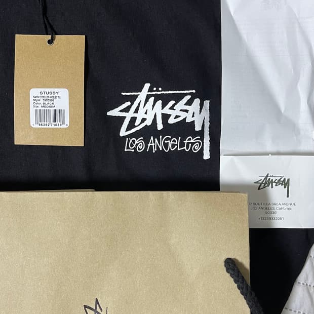 [M,택붙은새상품] 스투시 로스앤젤레스 티셔츠