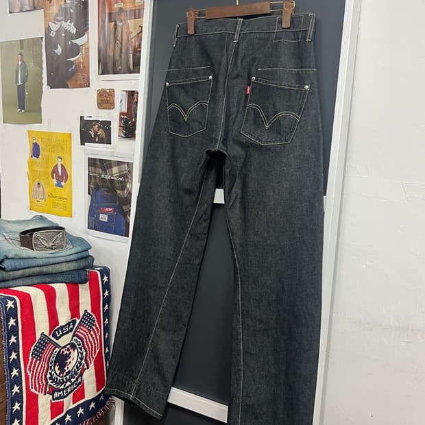 00s Levis 리바이스 엔지니어드 흑청 데님 팬츠