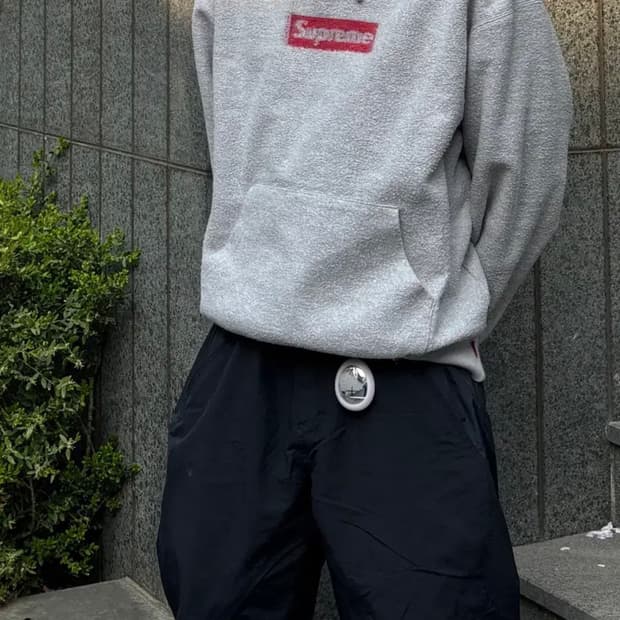 슈프림 인사이드아웃 박스로고 후드티