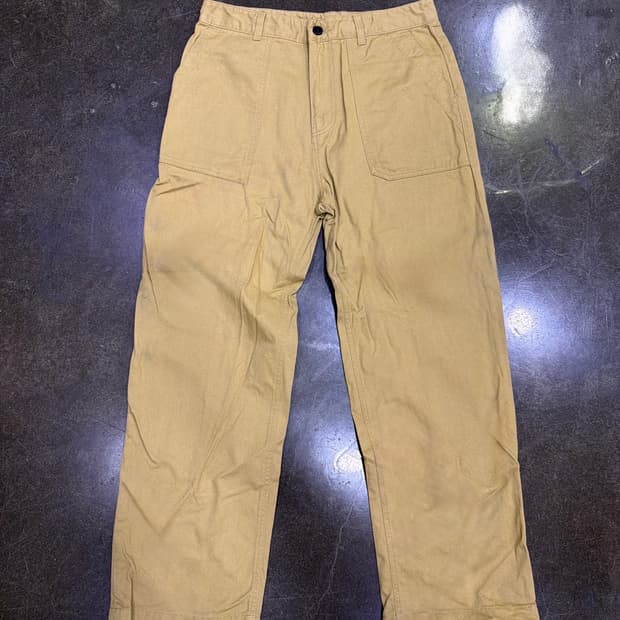 유니폼브릿지 퍼티그팬츠 레귤러핏 베이지 34