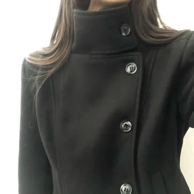 히스토리 바비 하프 하이넥 모직 코트 짜잔씨 코트