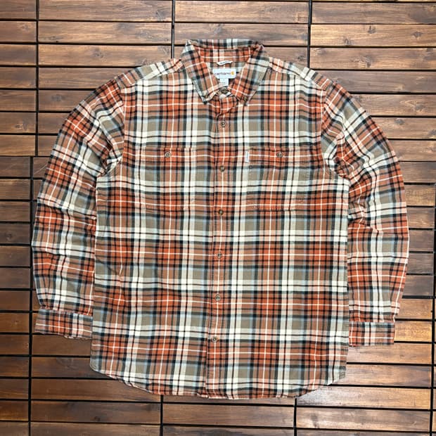 (L) 칼하트 투 포켓 플란넬 체크 셔츠