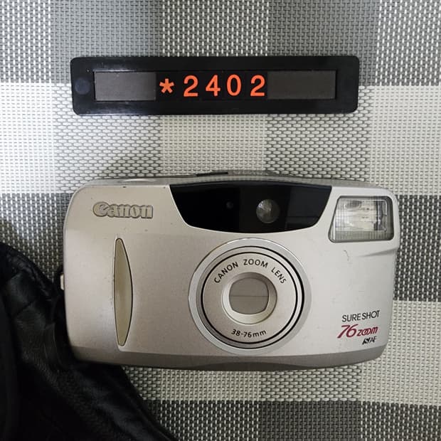 캐논 슈어샷 76 줌 데이터백 필름카메라 파우치포함