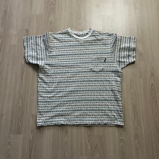 [XL] 90s 빈티지 올드 스투시 니트 반팔 티셔츠