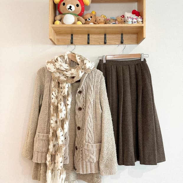 jpn 하구미 너드 모리걸 스즈코 히피 레이어드 코디세트