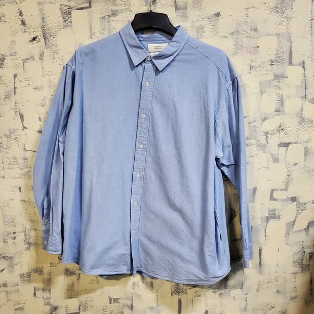 라퍼지스토어 남성 오버핏 카라 긴팔 셔츠 