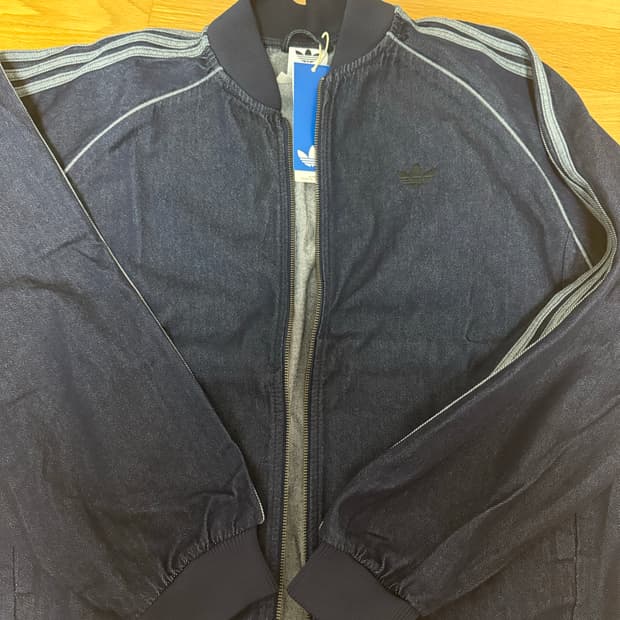 아디다스 아디컬러 루즈핏 데님 자켓 sst