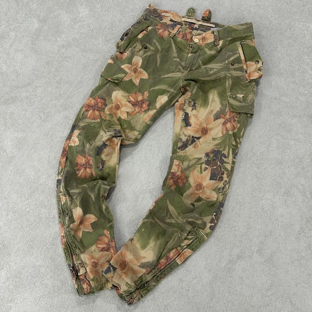 에스프리 플라워 카고 바지 30