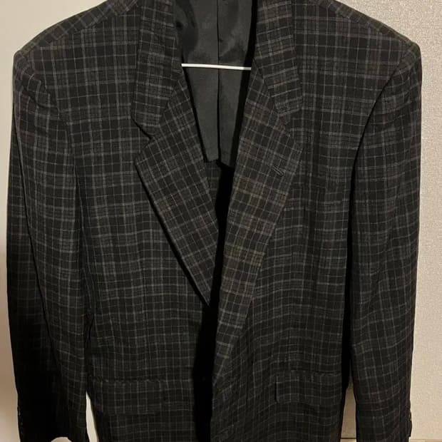 꼼데가르송 옴므 아카이빙 체크 블레이저