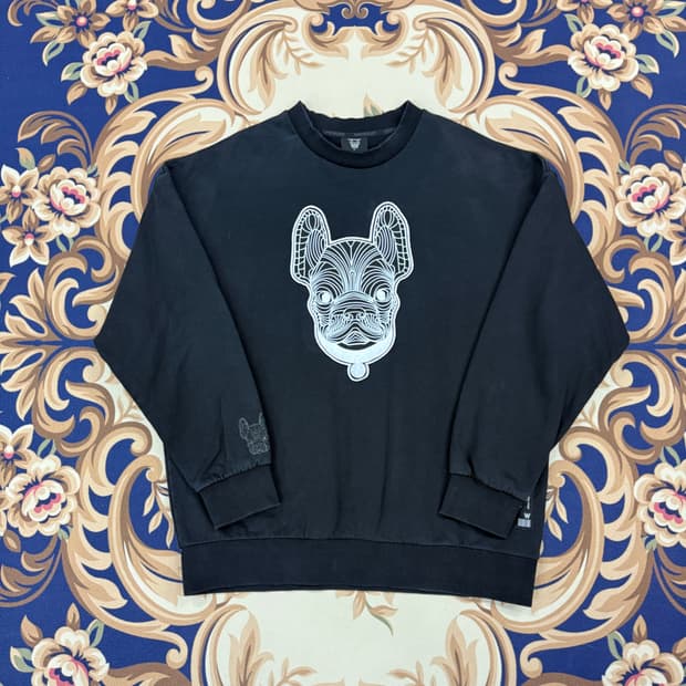 (L)라이프워크 Lifework 빅로고 맨투맨(블랙)