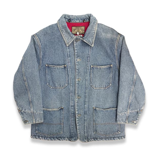 80s Armani Jeans 데님 초어 자켓 XL