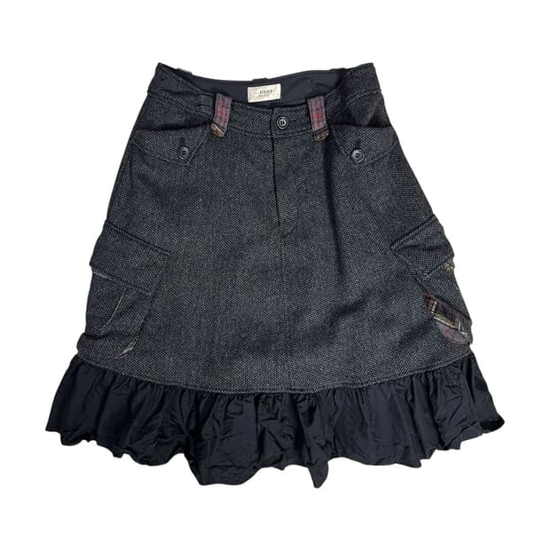 [DADA by MAY] 레이어드 포켓 울 스커트