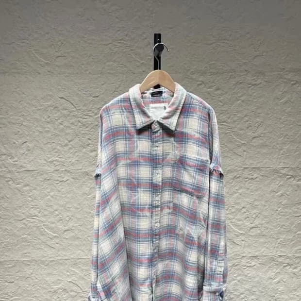 r13 shredded seam drop  meck 셔츠 xxs