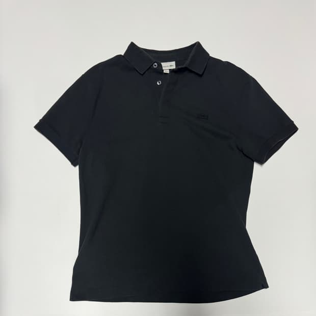 정품 라코스테 파리 폴로 반팔 카라 티셔츠 M 블랙