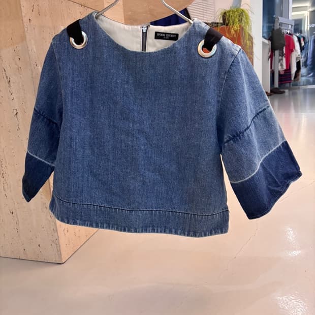 Vintage Opening Ceremony Denim Blouse