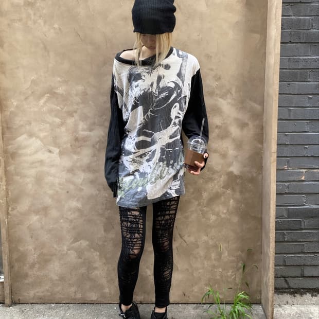 10‘s Indie Sleaze Loose-Fit Sleeve