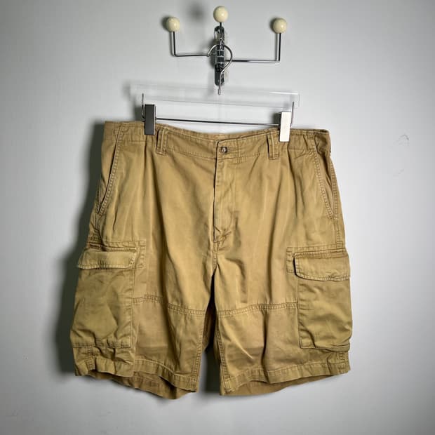 POLO 폴로 랄프로렌 빈티지 베이지 카고 반바지 35