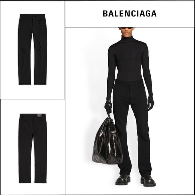 발렌시아가 5 포켓 팬츠 블랙 S사이즈