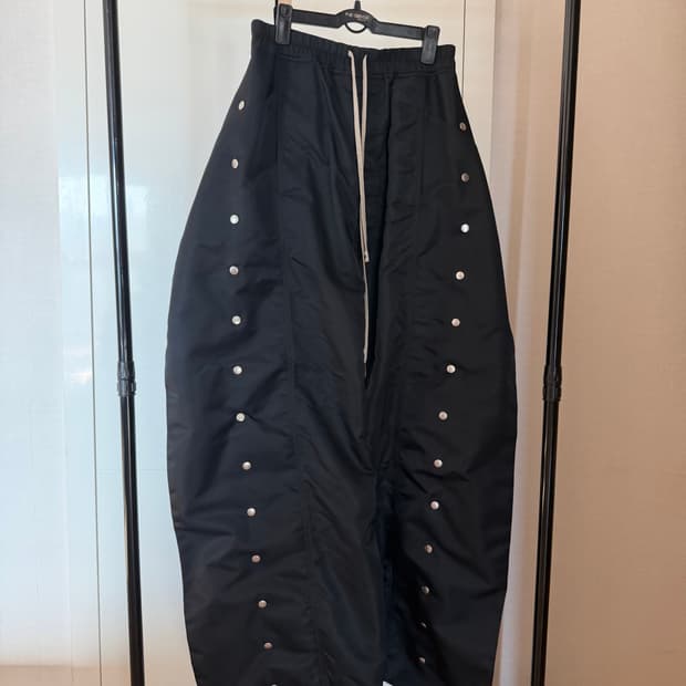 릭오웬스 다크쉐도우 바벨 푸셔 팬츠 블랙