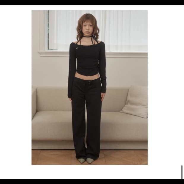 티오에이치(toh) Rosaline 탑 블랙 -1회시착