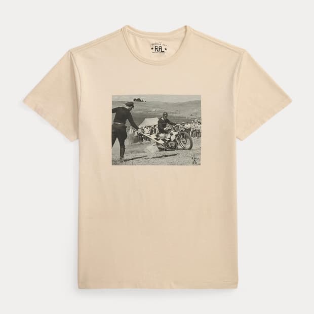 RRL 저지 그래픽 티셔츠