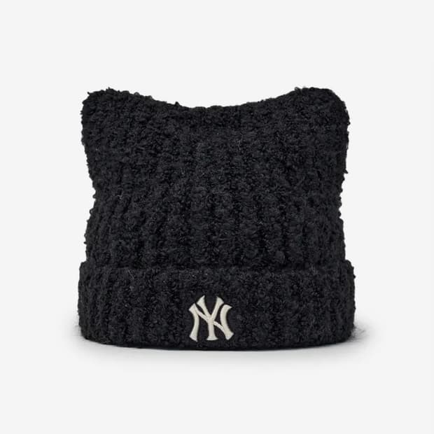 mlb 플러시 미야옹 비니 블랙