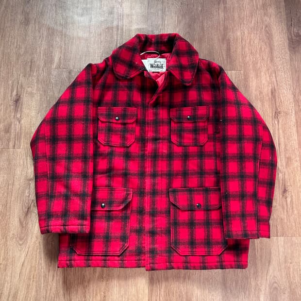 울리치 버팔로 체크 매키노 크루저 코트 USA 60s