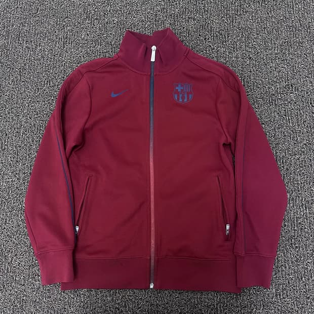 NIKE 나이키 바르셀로나 FC 여성 트랙 자켓 져지 버건디 L