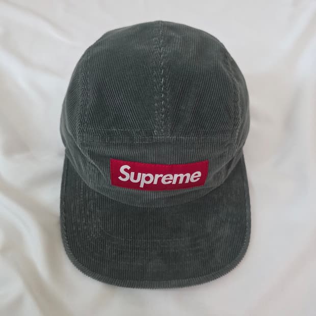 슈프림 코듀로이 캠프캡 그레이