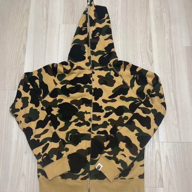 베이프 황계 카모 후드 집업 1st camo