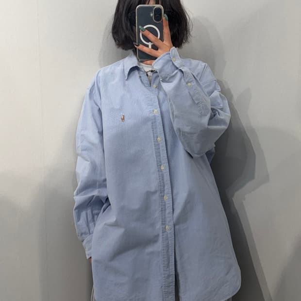 XL 폴로 랄프로렌 라이트 블루  옥스포드 셔츠