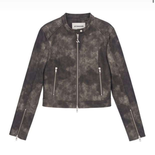 애프터아워즈 레더 바이커 자켓