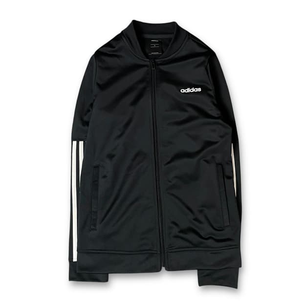 아디다스 블랙 로고 트랙탑 져지 S