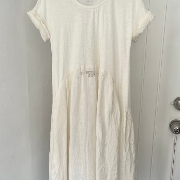 linen lace dress