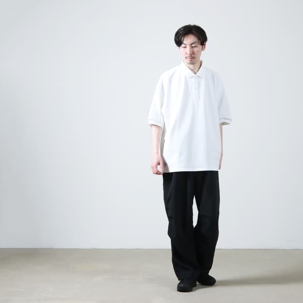 세단올퍼포즈 테크 리넨 오버 팬츠 블랙 L