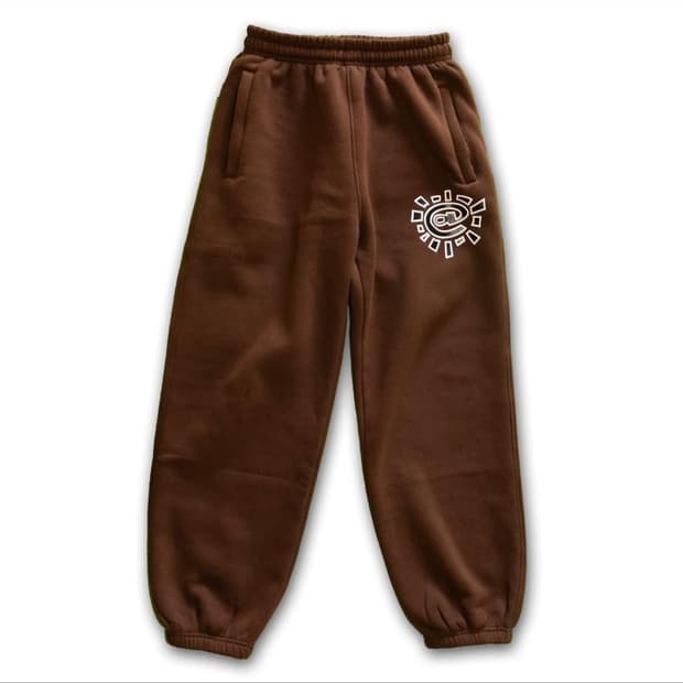 Always Do What You Should Do 스웻 팬츠 브라운