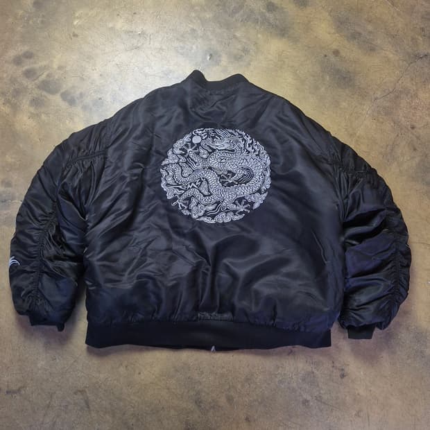 TM3 티엠쓰리 곤룡포 자수 MA-1 항공점퍼 3XL