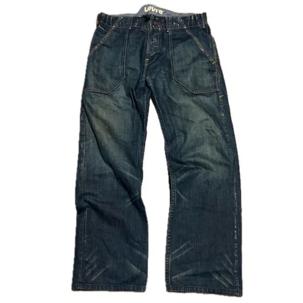 00S LEVI'S CINCH BACK WIDE DENIM PANTS