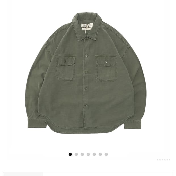 레미릴리프 와이드 밀리터리 셔츠 