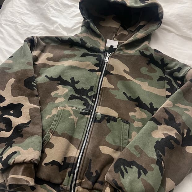zicmade 카모 후드집업 L
