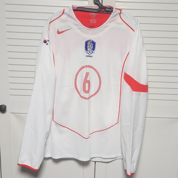 04-06 대한민국 어웨이 지급용 긴팔 나이키 유니폼