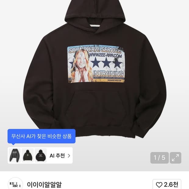 이이이알알알 데미지 후드티