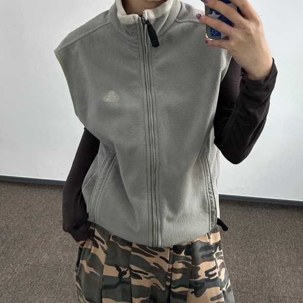 Nike 나이키 라이트 그린 후리스조끼 