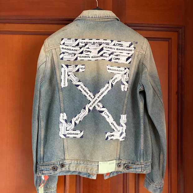 오프화이트 데님 청자켓